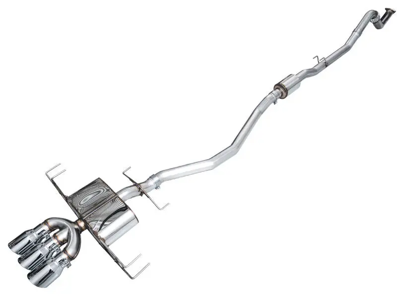 Awe Tuning 2024 Acura Integra Type S De5 Fwd Touring Edition Exhaust W/ Triple Chrome Silver Tips 1