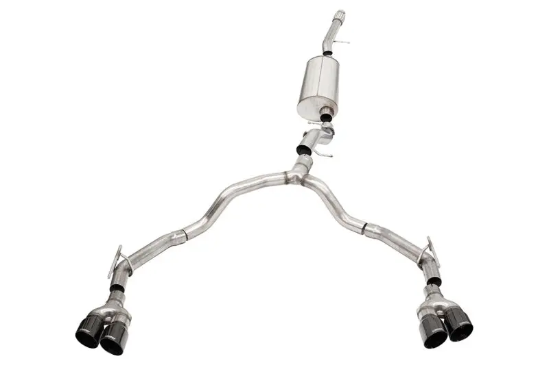 Corsa 2021-2025 Suburban / Yukon Xl 6.2L 4Wd Dual Rear 3In To 2.75In Sport Cat-Back Dw 4In Blk Tips 1