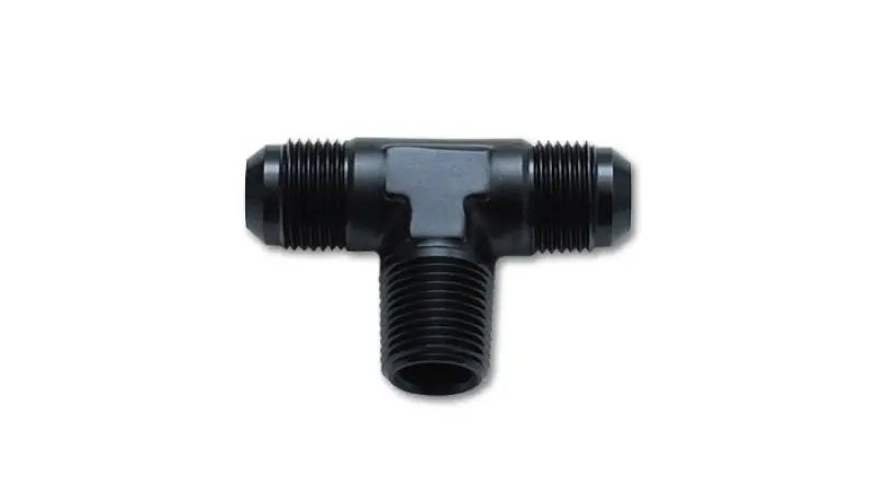 Vibrant -4An X 1/8In Npt Flare To Pipe Tee Adapter Fitting - Aluminum 1