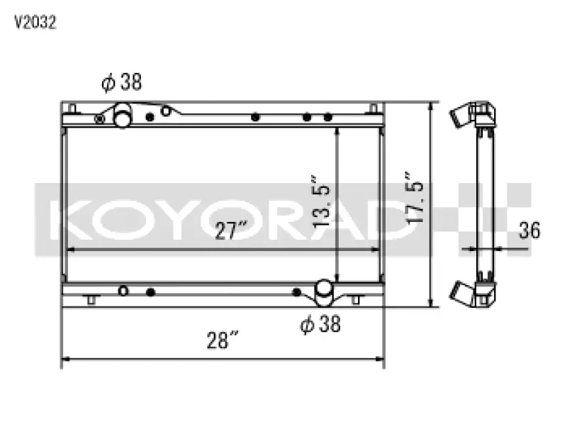 Koyo 91-05 Acura Nsx 3.0/3.2L (Mt) Radiator 1