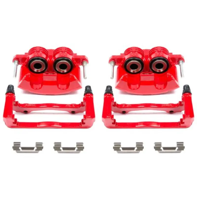 Power Stop 98-02 Chevrolet Camaro Front Red Calipers W/Brackets - Pair 1