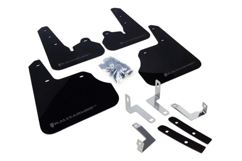 Rally Armor 12-16 Subaru Impreza 4D/5D Black Ur Mud Flap W/Grey Logo 1