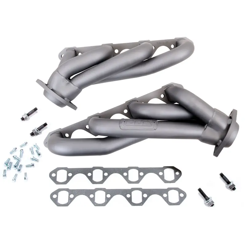 Bbk 79-93 Mustang 5.0 Shorty Unequal Length Exhaust Headers - 1-5/8 Titanium Ceramic 1
