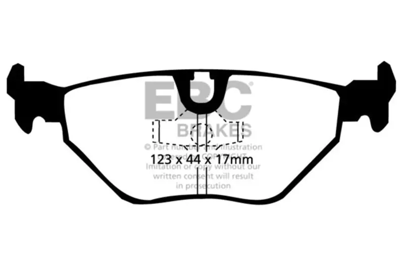 Ebc 98-02 Bmw Z3 3.2 (M-Coupe) Greenstuff Rear Brake Pads 1