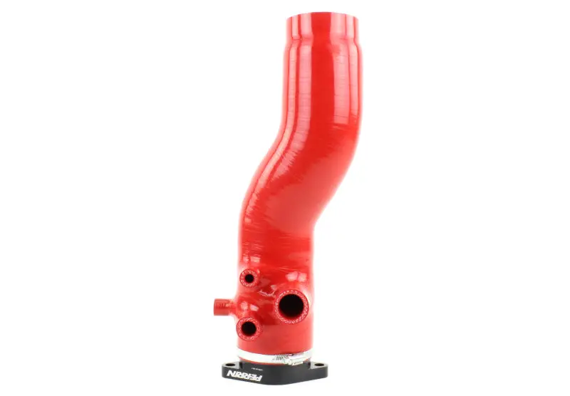 Perrin 15-21 Subaru Wrx / 14-18 Forester Xt Turbo Inlet Hose 3In. W/ Turbo Adapter Flange - Red 1