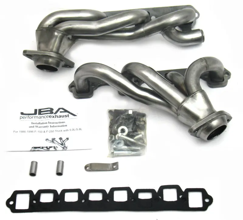 Jba 87-96 Ford F-150 5.8L Sbf 1-5/8In Primary Raw 409Ss Cat4ward Header 1
