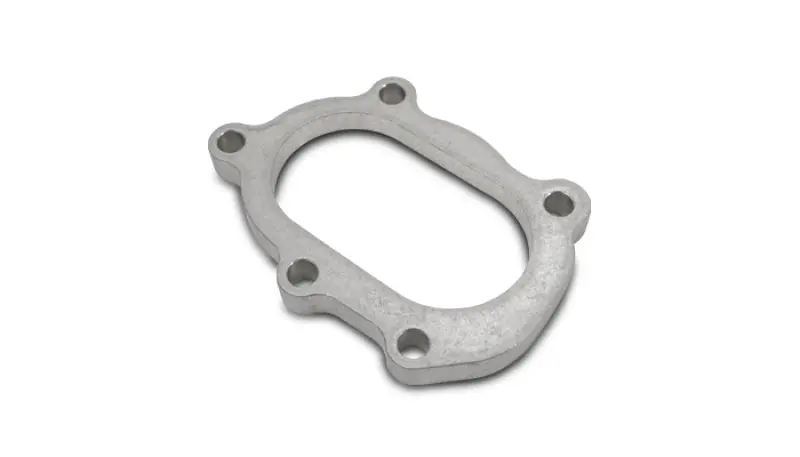 Vibrant Gt25r / Gt28r Discharge Flange With Oval Outlet (5 Bolt) T304 Ss 1/2In Thick 1