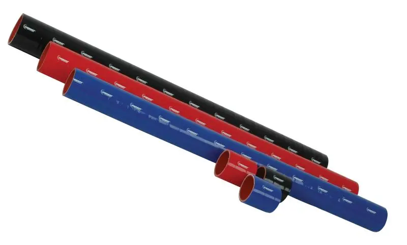 Vibrant 4 Ply Reinforced Silicone Straight Hose Coupling - 2In I.D. X 36In Long (Black) 1