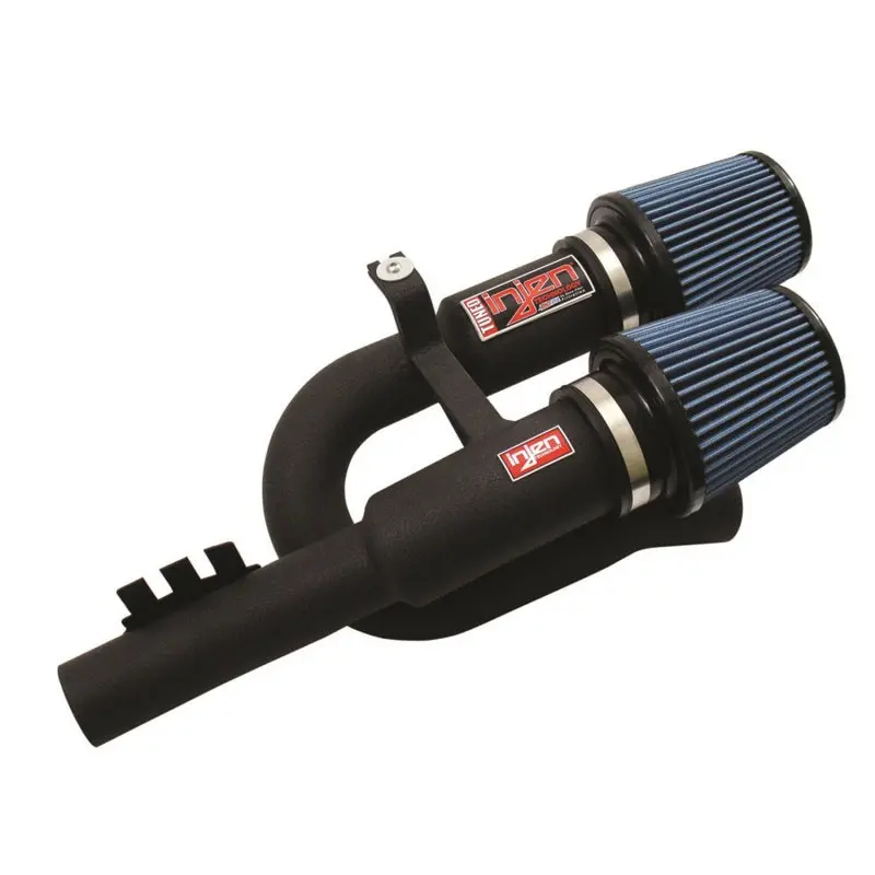 Injen 07-09 335I E92 / 08-09 135I E82 3.0L L6 Twin Intake Wrinkle Black Short Ram Intake 1