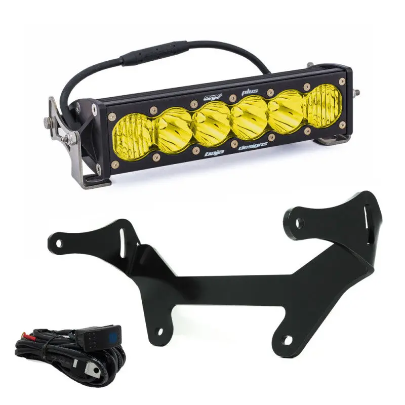 Baja Designs 10In Onx6+ Can-Am Maverick X3 Shock Mount Kit - Amber 1