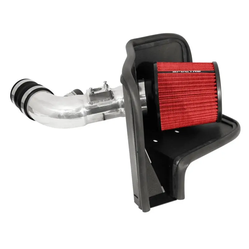 Spectre 09-14 Toyota Corolla 1.8L Air Intake Kit - Polished W/Red Filter 1