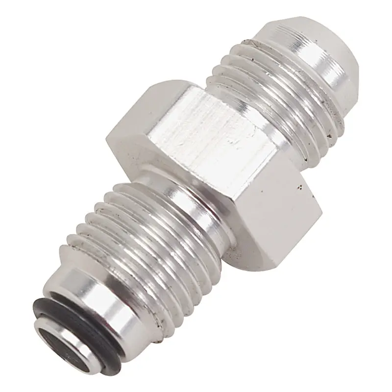 Russell Performance -6 An (Male To 11/16In-18 O-Ring Seal) Power Steering Adapter. Clear Anodized 1