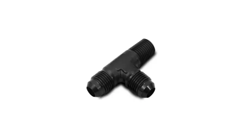 Vibrant -4An X 1/8In Npt Flare To Pipe On Run Tee Adapter Fitting - Aluminum 2