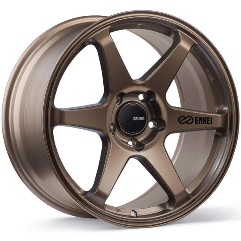 Enkei T6r 18X8.5 38Mm Offset 5X114.3 Bolt Pattern 72.6 Bore Matte Bronze Wheel 1