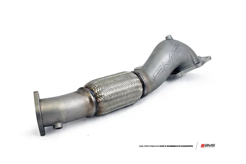 Ams Performance 08-15 Mitsubishi Evo X Widemouth Downpipe W/Turbo Outlet Pipe 1