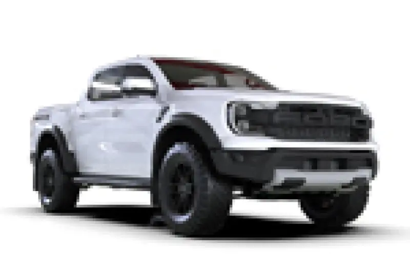 Rally Armor 23-25 Ford Ranger Raptor Black Ur Mud Flap Metallic Black Logo 2