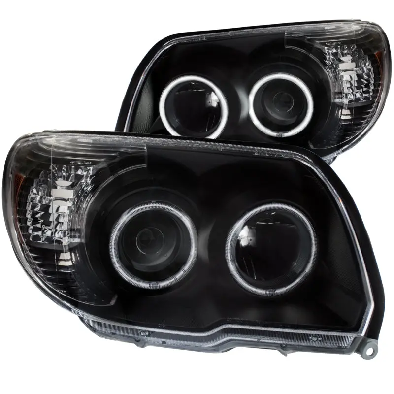 Anzo 2006-2009 Toyota 4Runner Projector Headlights W/ Halo Black 1
