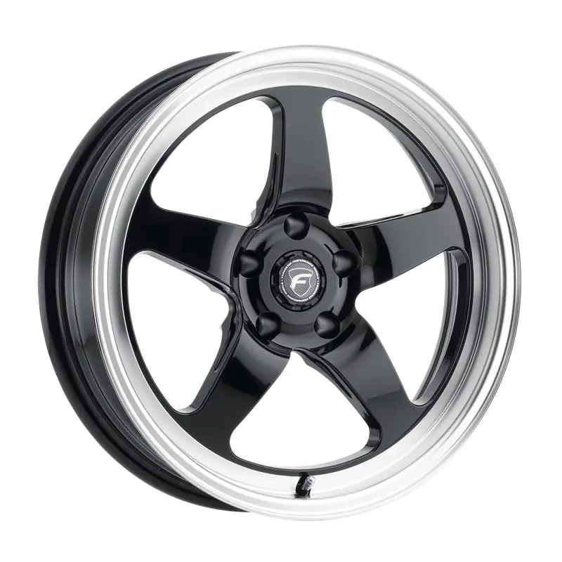 Forgestar D5 Drag 18X5.0 / 5X120 Bp / Et-23 / 2.125In Bs Gloss Black Wheel 1