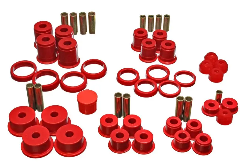Energy Suspension 84-01 Jeep Cherokee/Wagoneer/Comanche Red Hyper-Flex Master Bushing Set 2