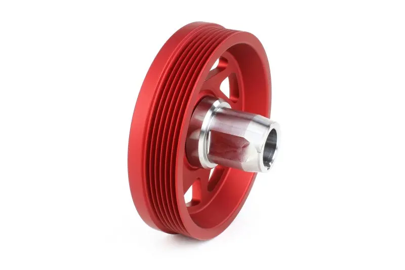 Perrin 22-26 Subaru Wrx/Brz & Toyota Gr86 / 20-25 Fxt/Obxt Lightweight Crank Pulley - Red 2