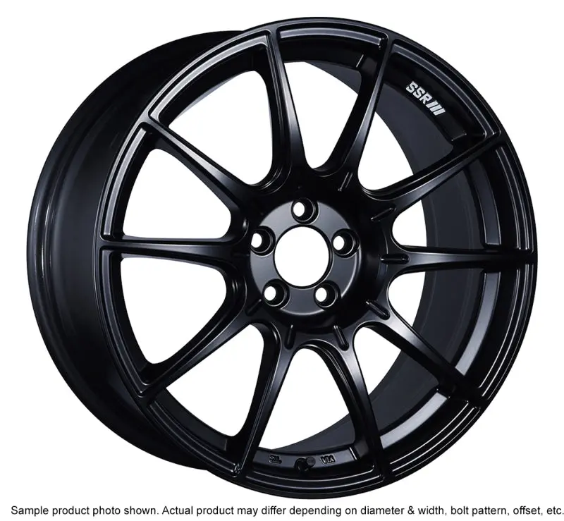 Ssr Gtx01 18X8.5 5X100 44Mm Offset Flat Black Wheel 02-05 Wrx 1
