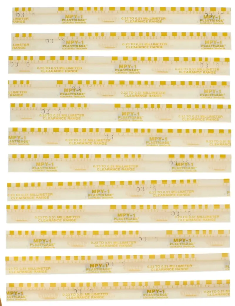 Clevite Plastigage Yellow Plastigage - 12 Pack 1