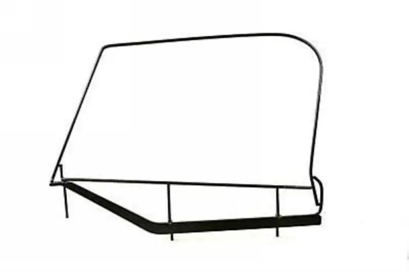 Rampage 1997-2006 Jeep Wrangler(Tj) Window Frame Only - Black 1