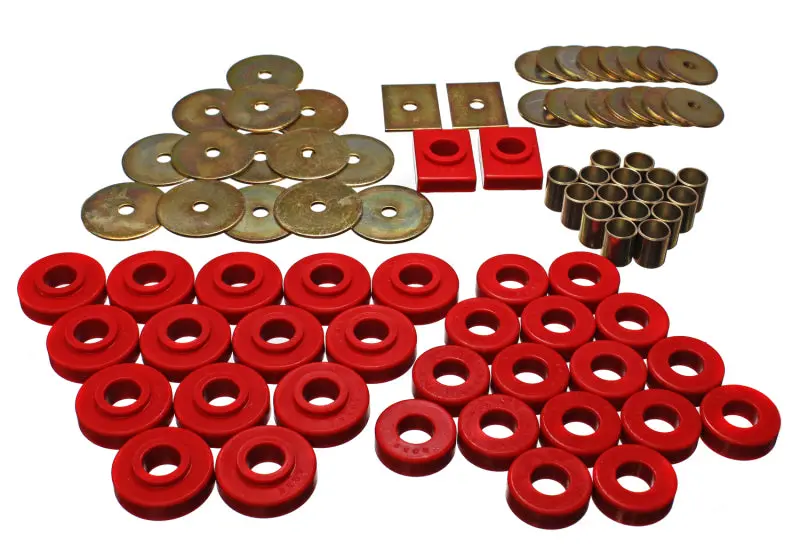 Energy Suspension Gm Body Mount Set - Red 2