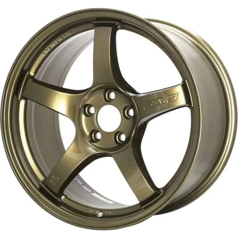 Gram Lights 57Dr 18X9.5 +38 5-114.3 Almite Gold Wheel 1