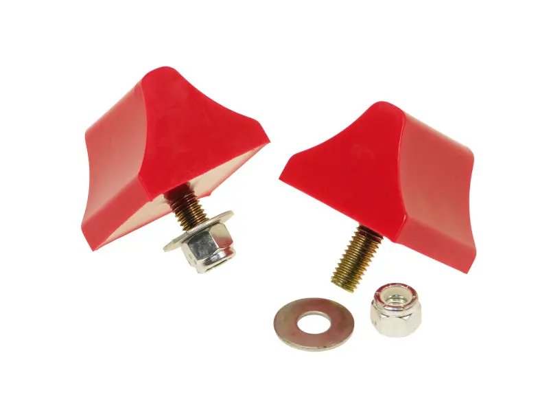 Prothane Universal Bump Stop 1-3/8 X 2 X 2-1/4 Wedge - Red 1