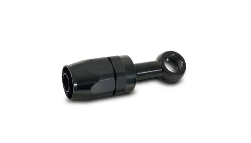 Vibrant -10An Banjo Hose End Fitting For Use With M12 Or 7/16In Banjo Bolt - Aluminum Black 1