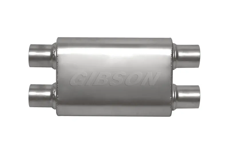 Gibson Cft Superflow Dual/Dual Oval Muffler - 4X9x13in/2.25In Inlet/2.25In Outlet - Stainless 1