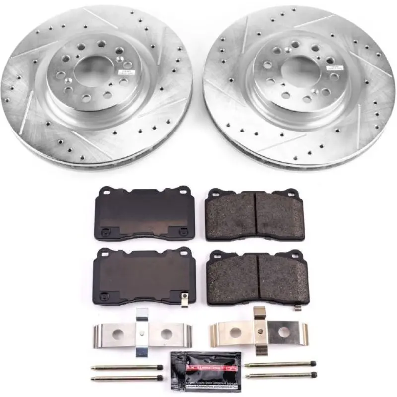 Power Stop 17-19 Honda Civic Front Z23 Evolution Sport Brake Kit 1