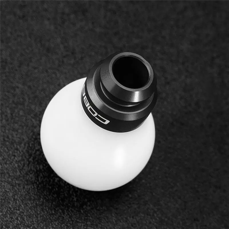 Cobb Subaru 5-Speed Cobb Knob - White Knob W/ Stealth Black 2