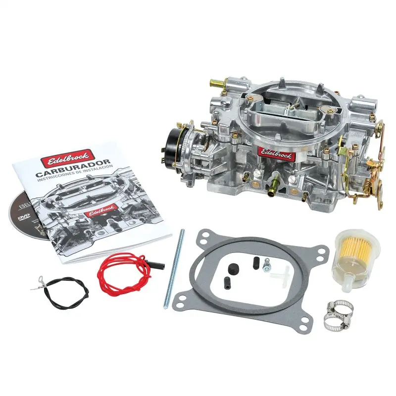 Edelbrock Carburetor Performer Series 4-Barrel 600 Cfm Electric Choke Satin Finish 1