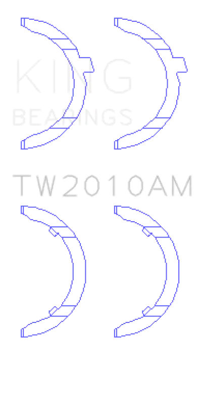 King Engine Bearings Volkswagen Jr 1.6L (Td) Thrust Washer Set 1