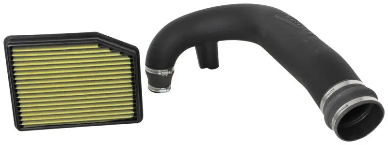 Airaid 19-20 Chevrolet Silverado 1500 L4-2.7L Jr Intake Kit - Oiled / Yellow Media 1