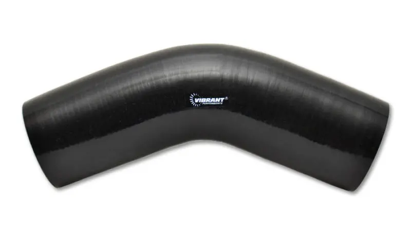 Vibrant 45 Degree Silicone Elbow 1.625In Id X 5.00In Leg Length - Black 1