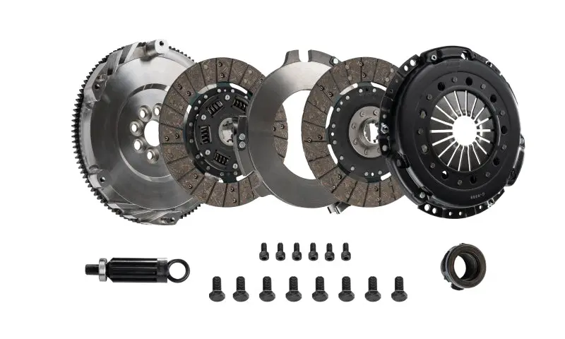 Dkm Clutch Bmw E46 M3 Ms Twin Disc Clutch Kit W/Steel Flywheel (660 Ft/Lbs Torque) 1