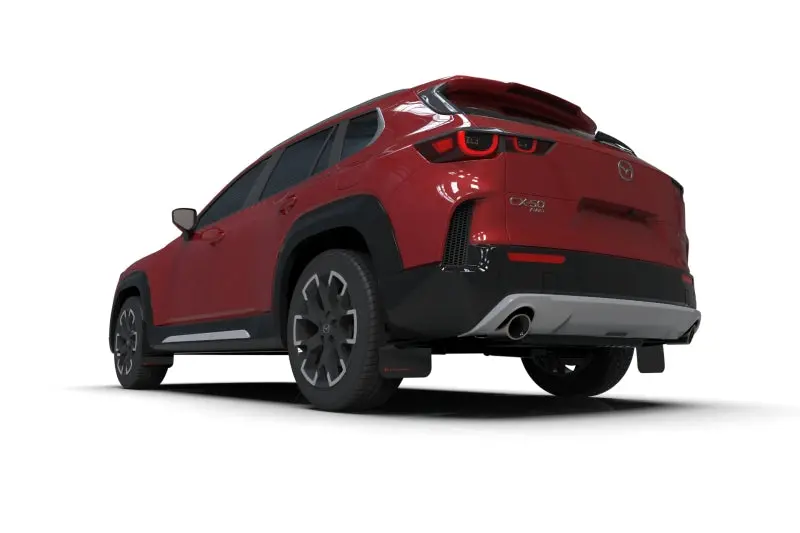 Rally Armor 23-25 Mazda Cx-50 (Will Not Fit Cx-5) Black Ur Mud Flap W/White Logo 2