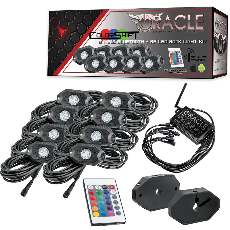 Oracle Bluetooth + Rf Underbody Rock Light Kit - 8 Pcs - Colorshift 1