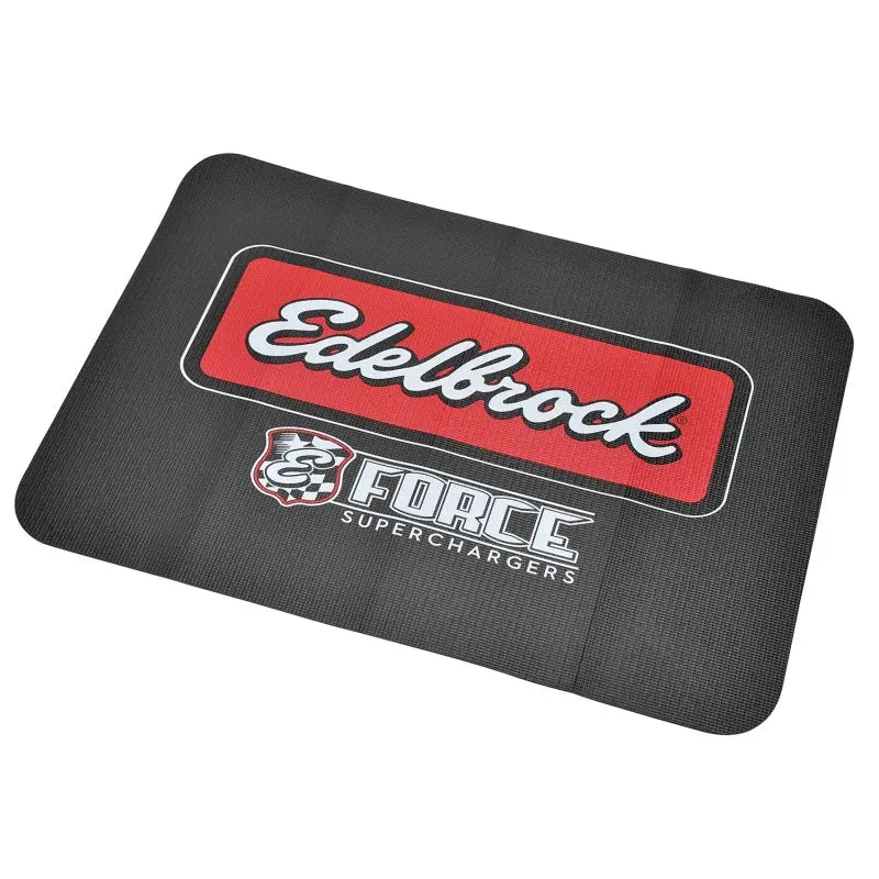 Edelbrock Racing Fender Cover - Pvc Foam Mat - 2 Color Printed Edelbrock Racing Logo 1