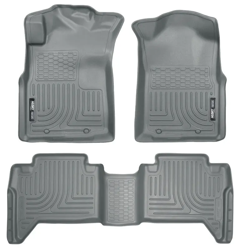 Husky Liners 05-13 Toyota Tacoma Weatherbeater Combo Grey Floor Liners 1