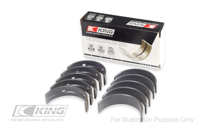 King Engine Bearings Ford 302 Cid Coyote Performance Coated Main Bearing Set - Size Std 1