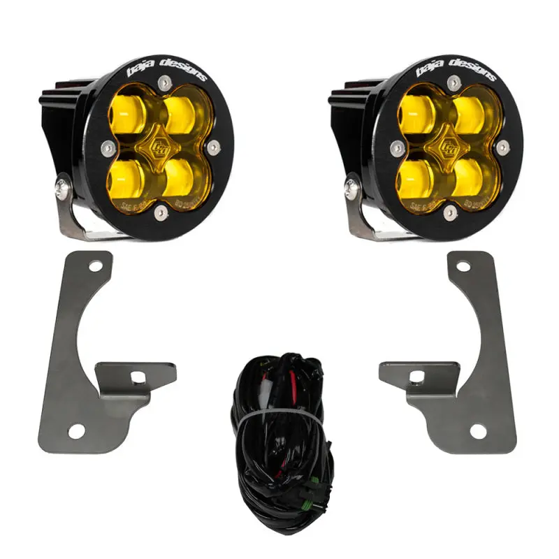 Baja Designs 10 - 18 Jeep Jk Rubicon Squadron R Sae Light Kit - Amber 1
