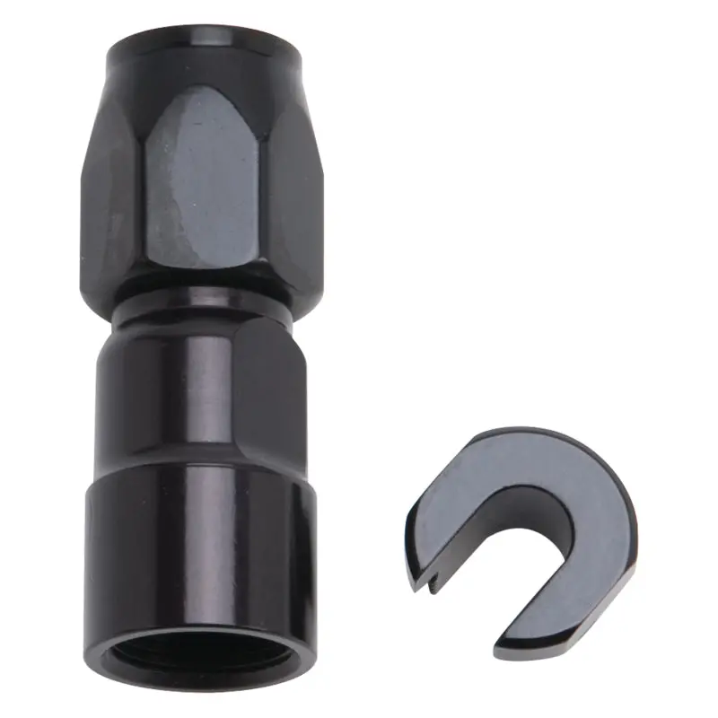 Russell Performance 3/8In Sae Quick Disc Female To -6 Hose Black Straight Hose End 1