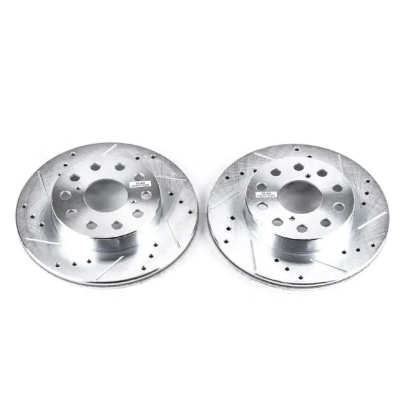 Power Stop 91-95 Toyota Mr2 Rear Evolution Drilled & Slotted Rotors - Pair 1