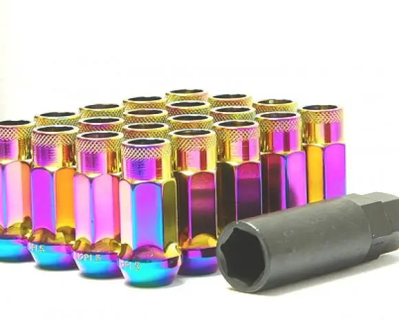 Wheel Mate Muteki Sr48 Open End Lug Nuts - Purple 12X1.25 48Mm 1