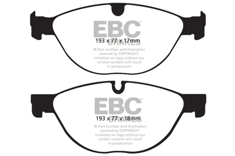 Ebc 10-15 Jaguar Xf 5.0 Supercharged (470) Yellowstuff Front Brake Pads 1