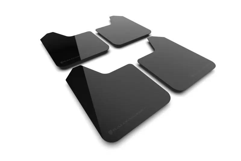 Rally Armor Universal Ur Black Mud Flap W/ Metallic Black Logo 1